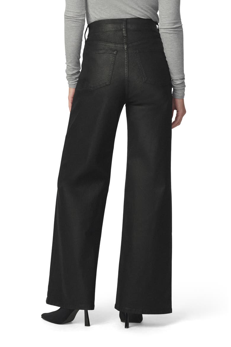 Mia High Waist Wide Leg Jeans, Alternate, color, BLACK FOIL