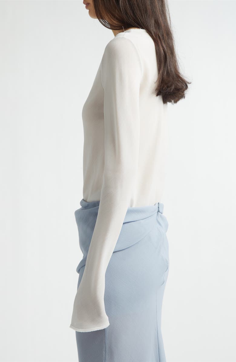 RIER Bias Cut Wool Top, Alternate, color, Light Grey Gaze