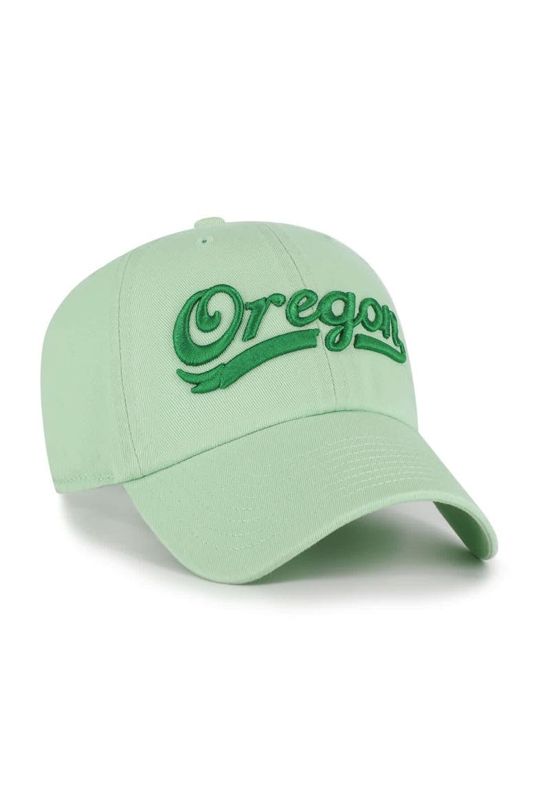 Men's '47 Light Green Oregon Ducks Clean Up Adjustable Hat, Alternate, color, Light Green