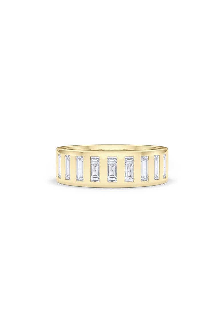 Men's Baguette Lab Created Diamond Eternity Band Ring, Main, color, YELLOW GOLD