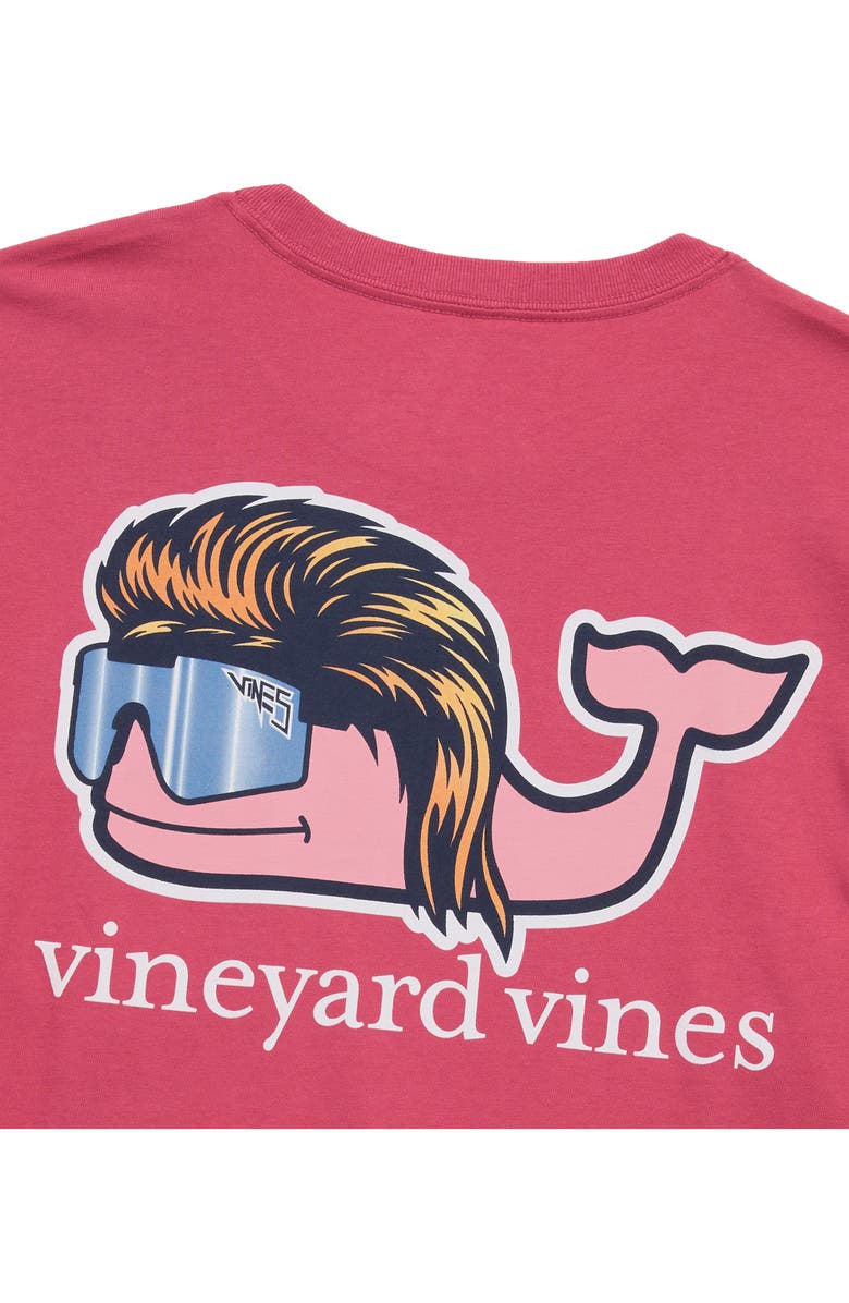 vineyard vines Mullet Whale Pocket Graphic T-Shirt, Alternate, color, Red Sky