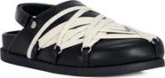 AZALEA WANG Kimber Strappy Lace-Up Clog