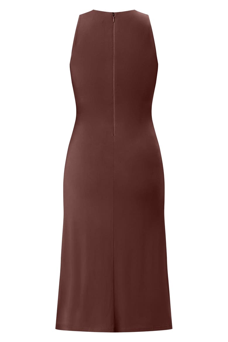 The Brooke Sleeveless Shift Dress, Alternate, color, COFFEE