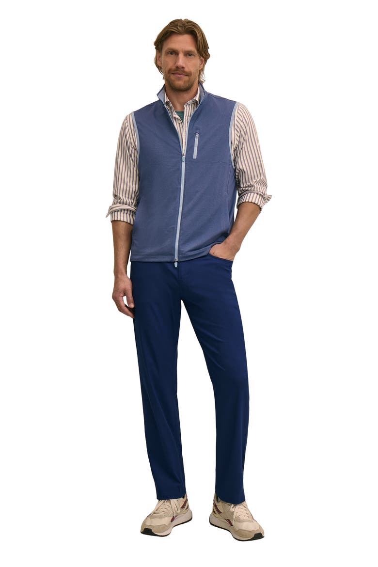 Performance Knit Full Zip Vest, Alternate, color, CHAMBRAY BLUE HEATHER
