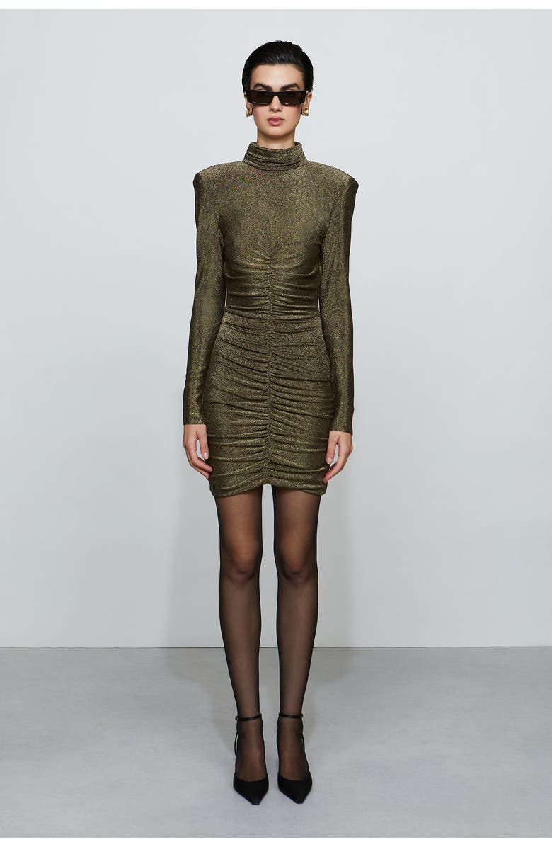 Et Ochs Luna Mini Dress, Main, color, Antique Gold