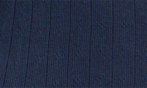 Bp. Scoop Neck Pointelle Cardigan In Blue