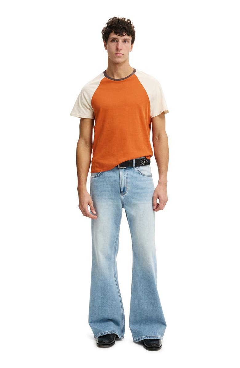 Cotton On Men's Baggy Bootcut Jean, Alternate, color, Cassette Blue