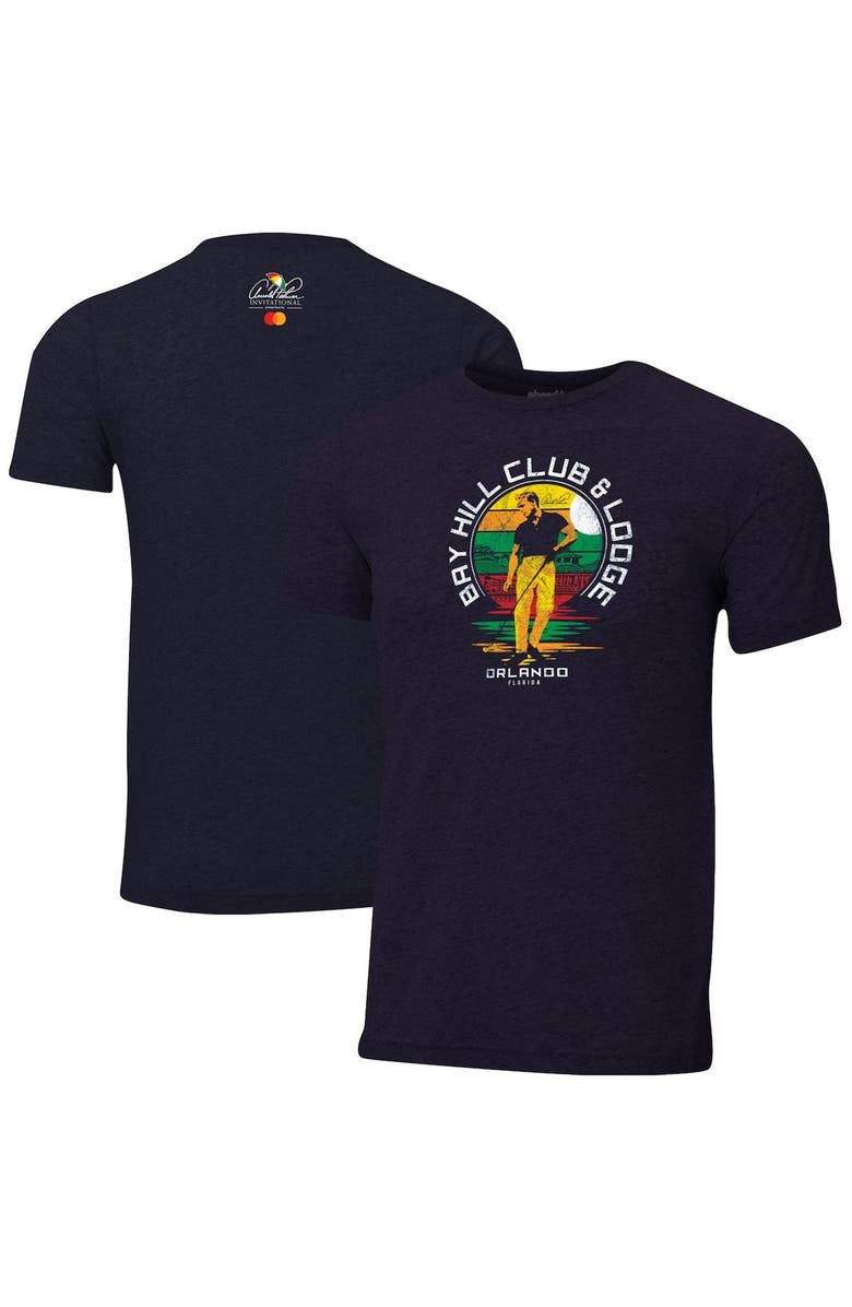 AHEAD Men's Ahead Navy Arnold Palmer Invitational Bay Hill Club & Lodge Tri-Blend T-Shirt, Main, color, 