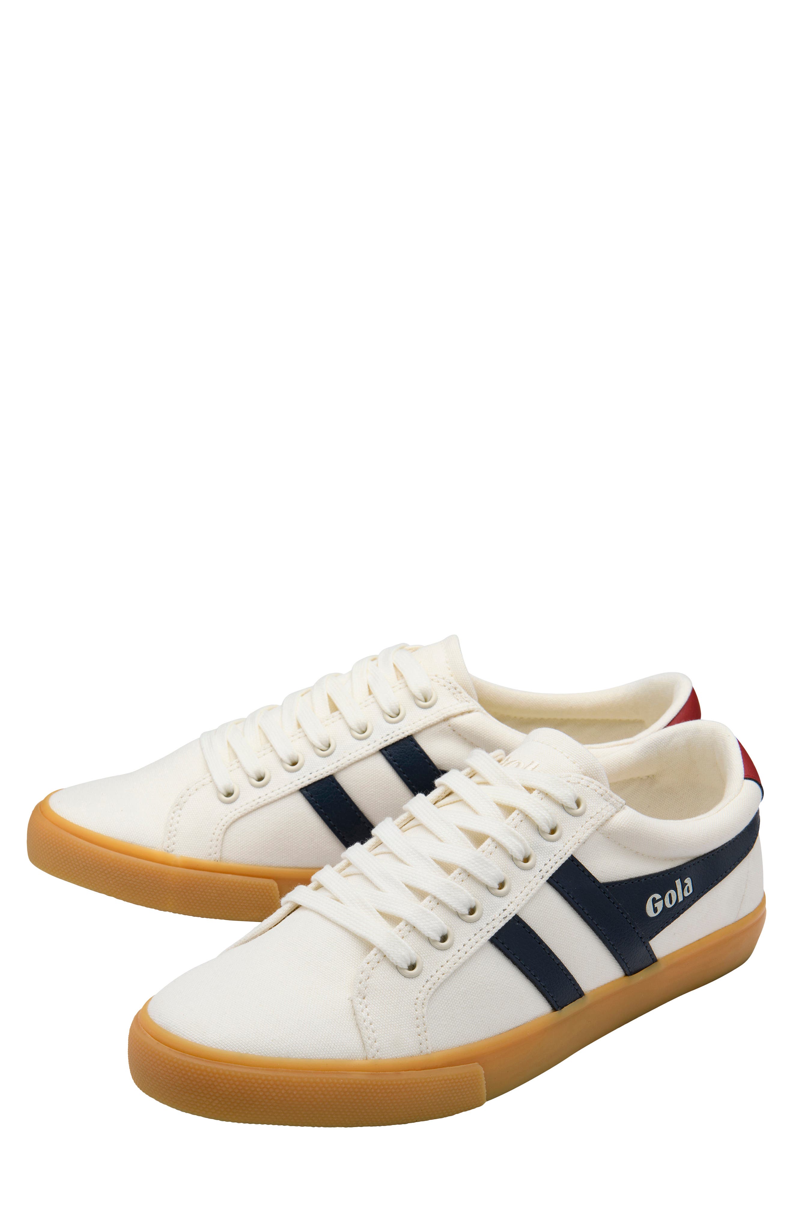 Gola Varsity Sneaker, Alternate, color, Off White/ Navy/ Deep Red/ Gum