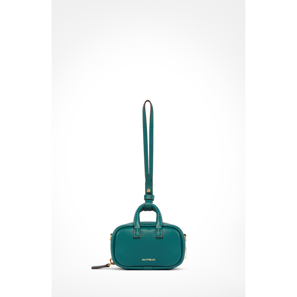 Aviteur Mini Maia Calfskin Bag In Blue