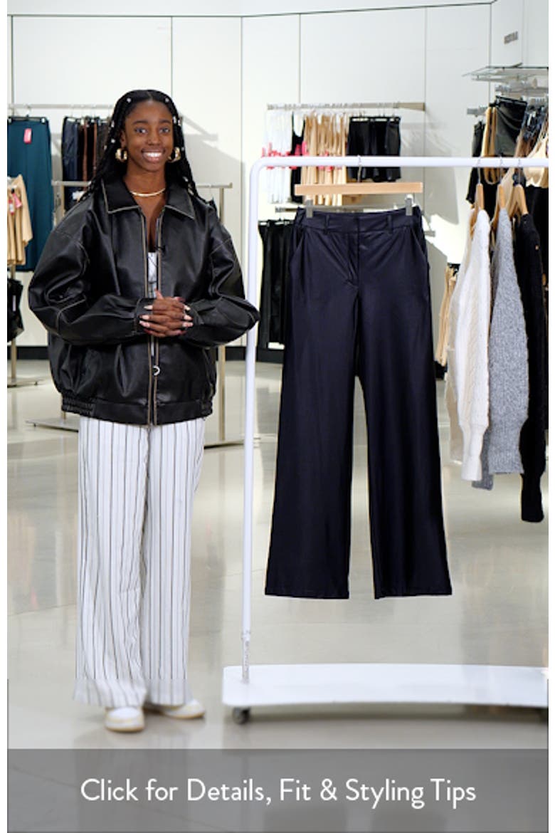 Matte Metallic Wide Leg Pants video