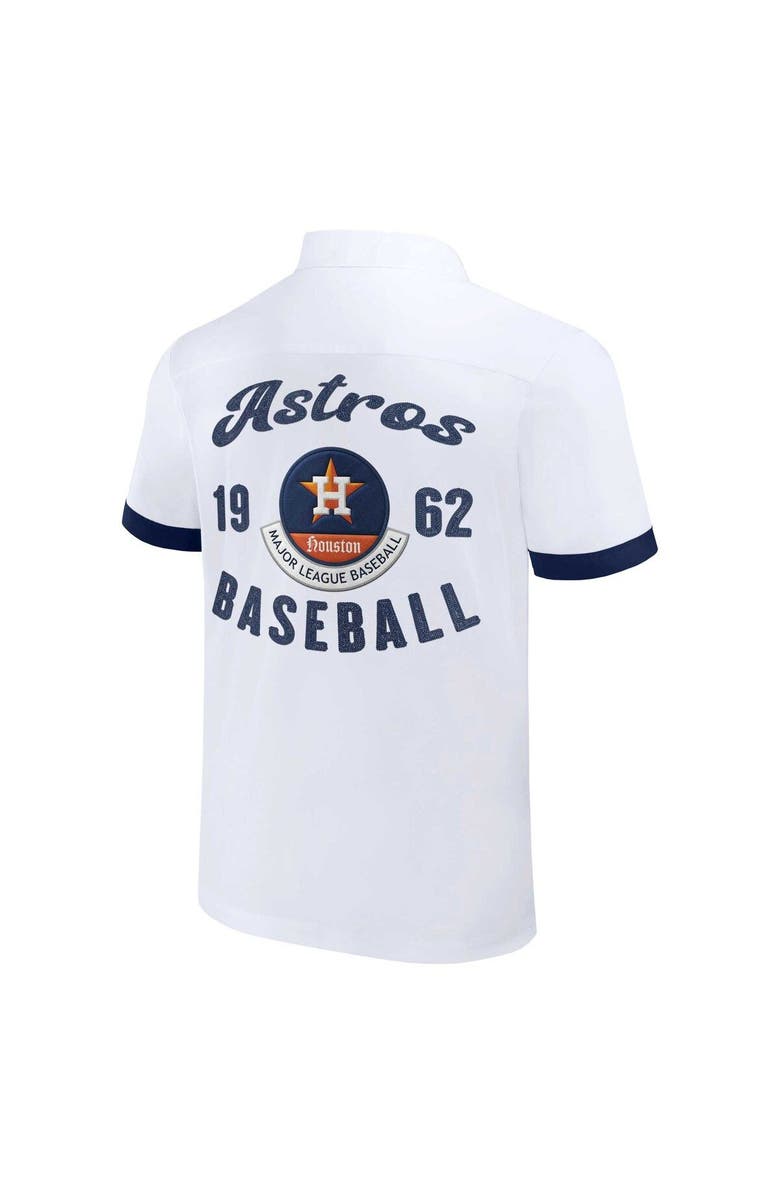 Darius Rucker Collection by Fanatics Men's Darius Rucker Collection by Fanatics  White Houston Astros Bowling Button-Up Shirt, Alternate, color, White