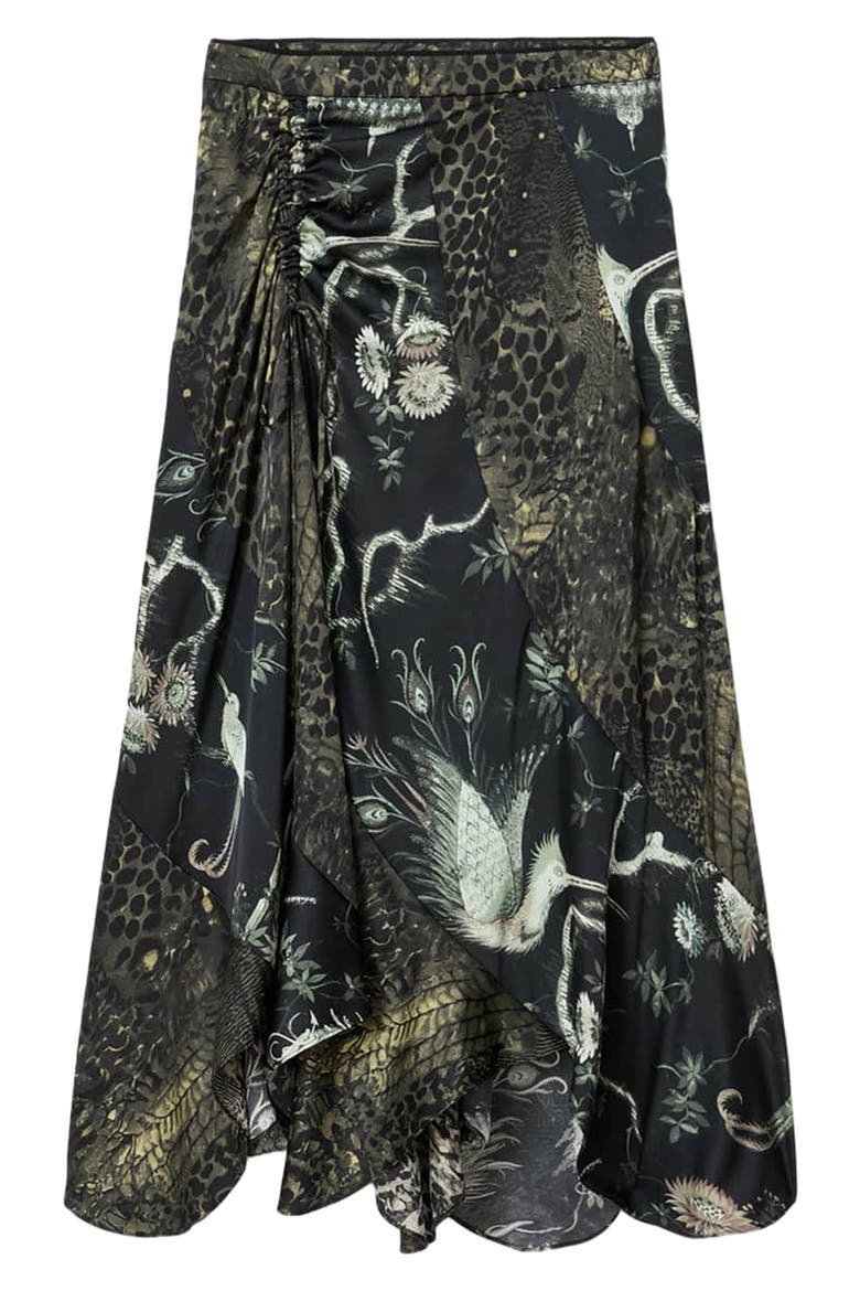 Arleen Print Midi Skirt, Alternate, color, TARAVAO SOFT GREEN