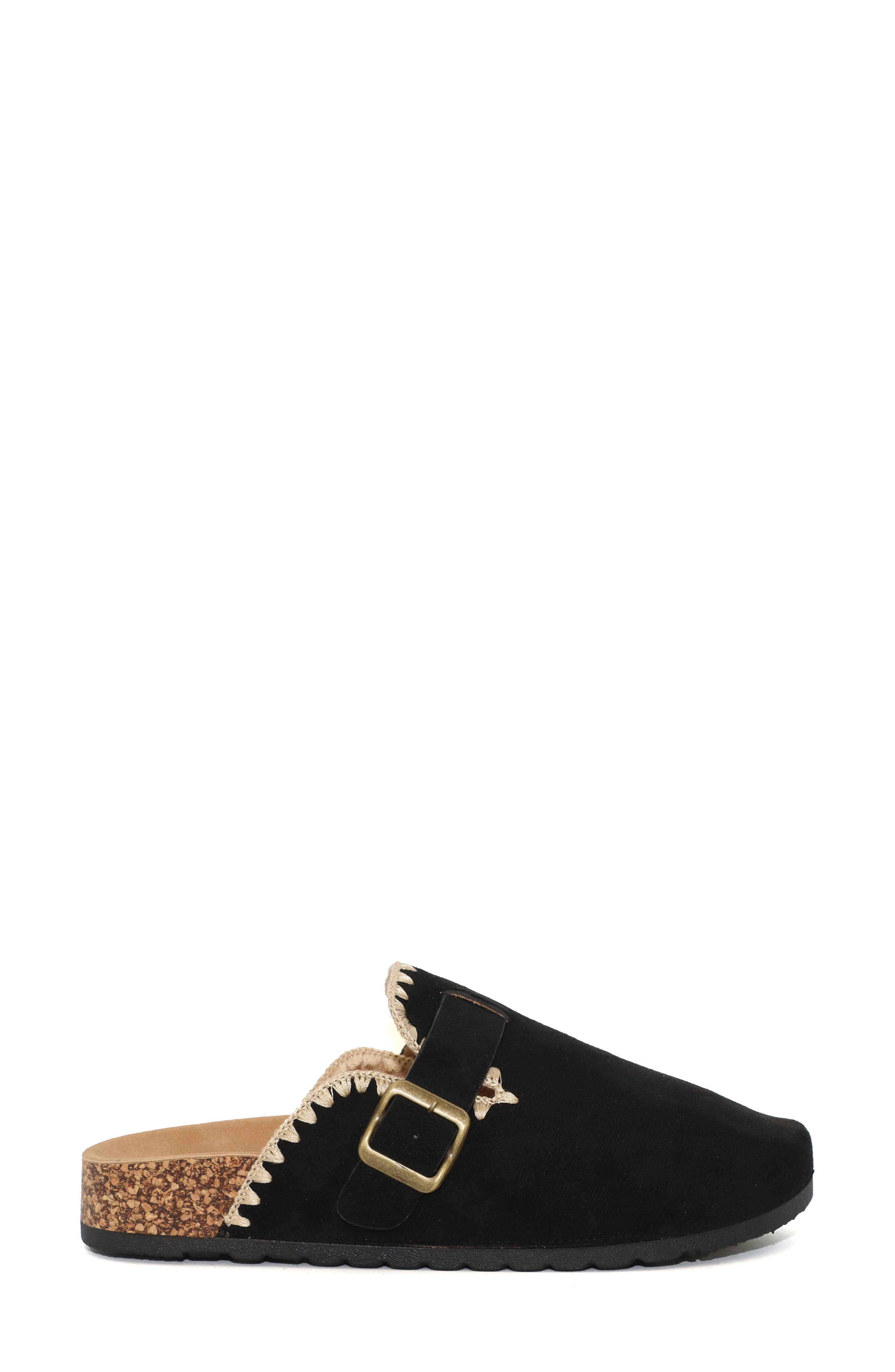 Seven7 Embroidered Trim Clog, Alternate, color, Black