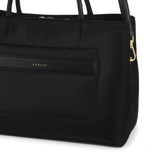 Radley London Holland Park Medium Ziptop Satchel Bag In Black