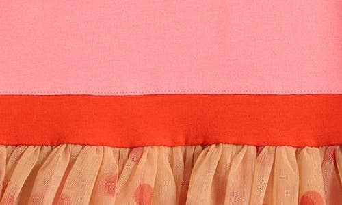 Mini Rodini Kids' Polka Dot Tulle Party Dress In Pink