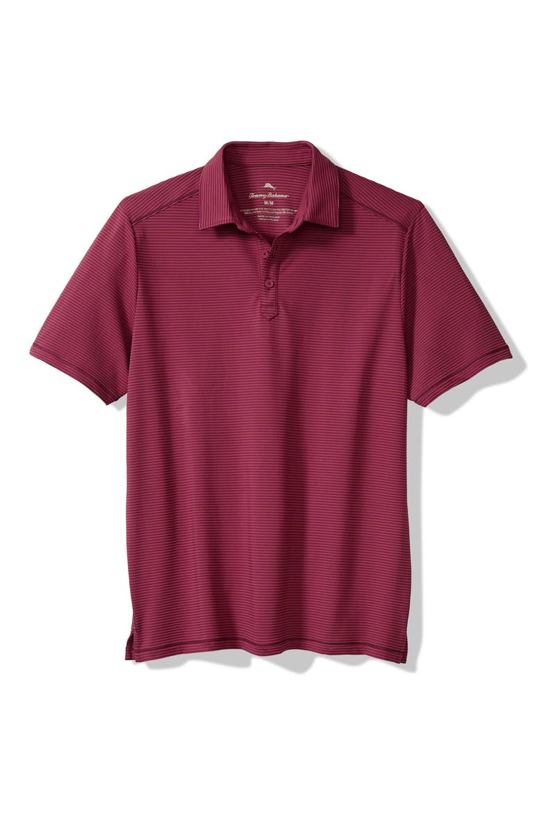 Costa Wave Seersucker Stripe IslandZone® Polo, Main, color, NIGHT FLOWER