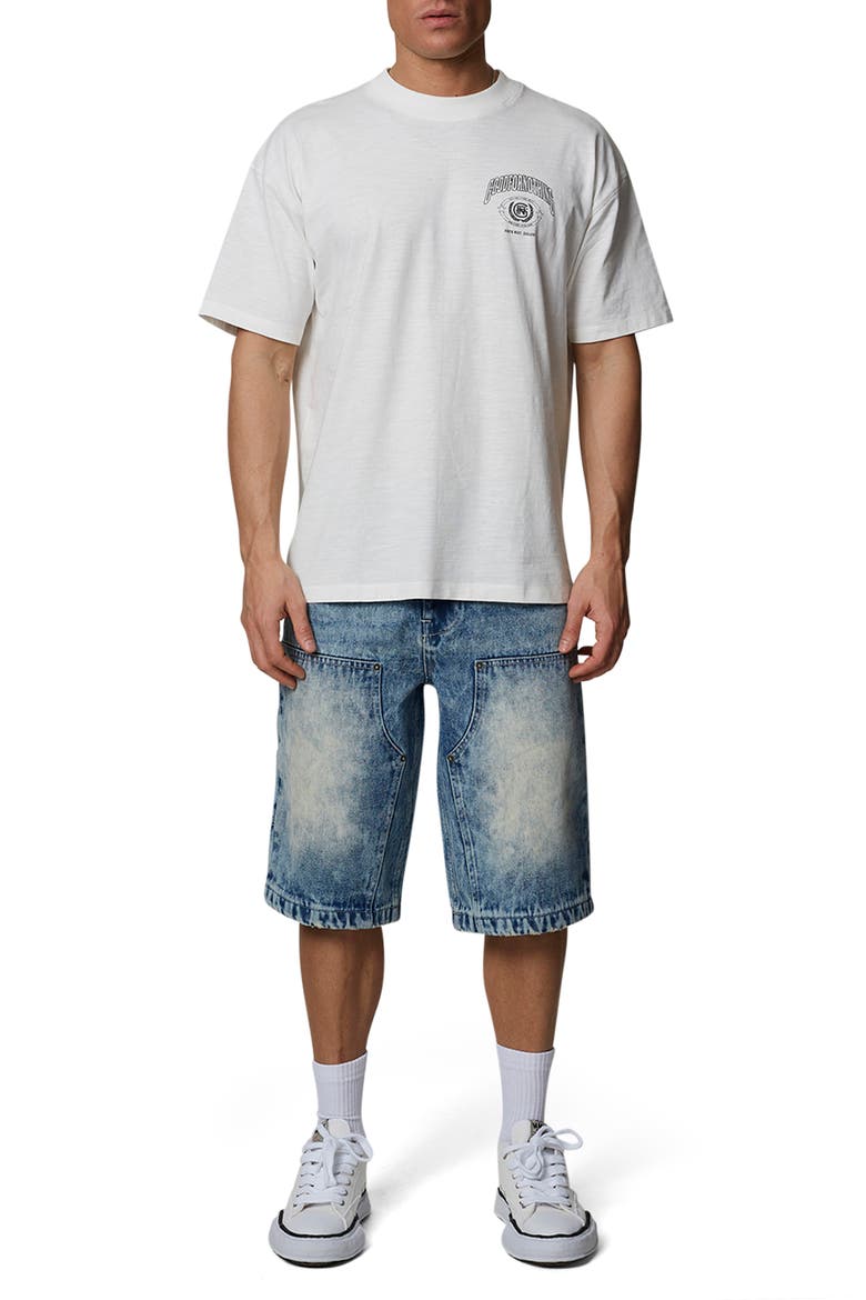 Carpenter Denim Shorts, Alternate, color, Medium Blue