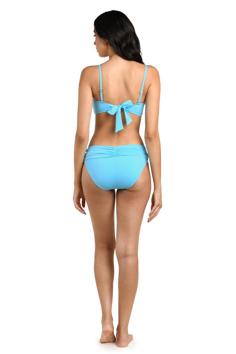 Island Goddess Bandeau Bikini Top, Alternate, color, SKY