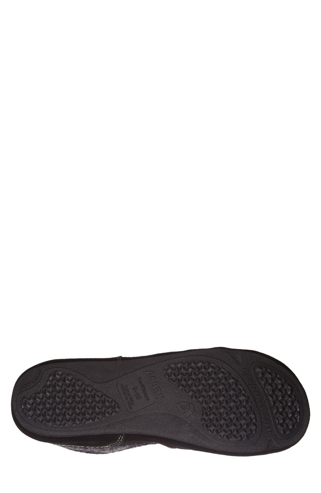 Fave Slipper, Alternate, color, CHARCOAL TWEED