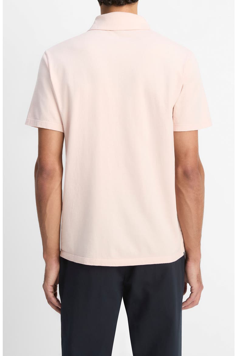 Regular Fit Garment Dyed Cotton Polo, Alternate, color, FADED PINK