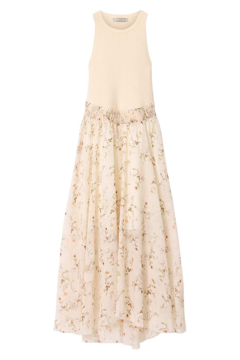 Zenia Maxi Dress, Alternate, color, CARMEL OFF WHITE