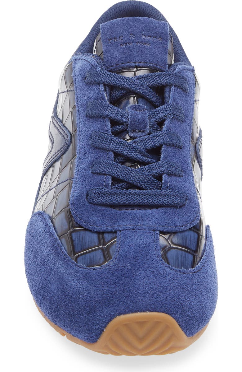 rag & bone Retro Runner Slim Ultra Sneaker, Alternate, color, Indigo Croc