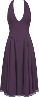 HOUSE OF CB Solada Georgette Halter Dress