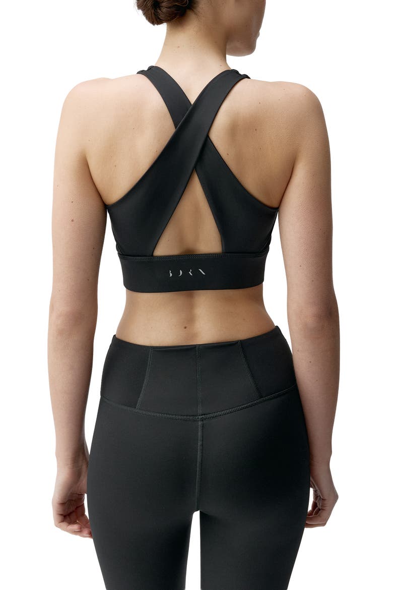 Prida High Support Performance Sport Top, Alternate, color, Black