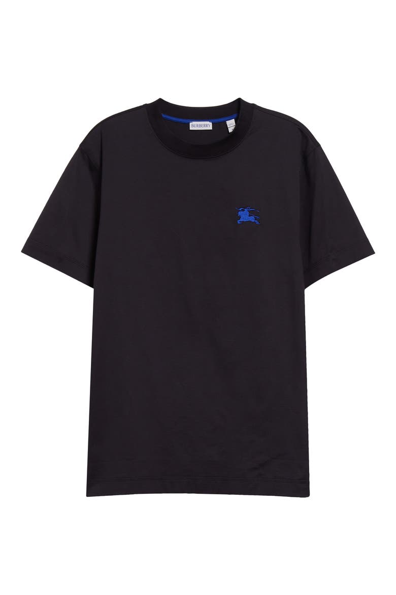 EKD Embroidered Cotton T-Shirt, Main, color, BLACK