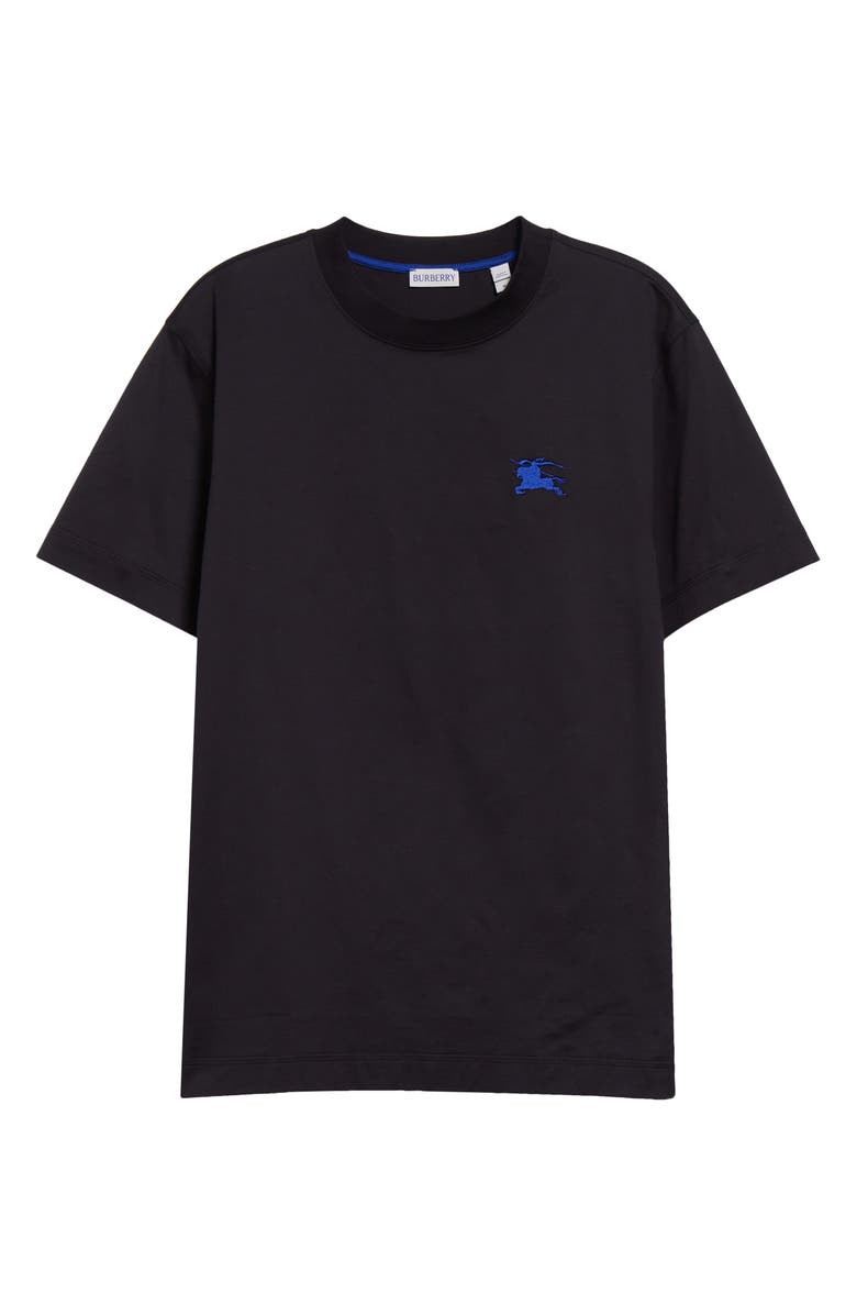 Burberry EKD Embroidered Cotton T-Shirt, Main, color, Black