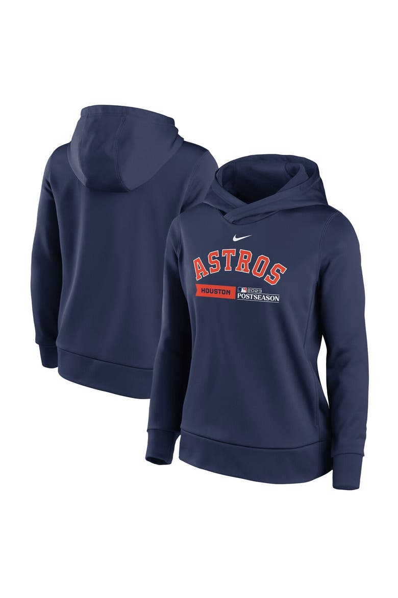 Women's Nike  Navy Houston Astros 2023 Postseason Authentic Collection Dugout Fleece Pullover Hoodie, Main, color, Navy