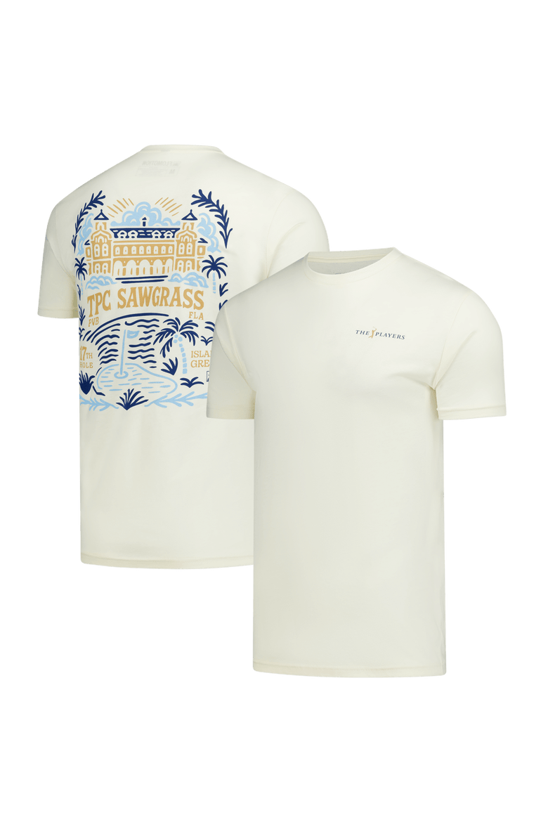 Unisex Flomotion Cream THE PLAYERS Clubhouse T-Shirt, Main, color, Cream