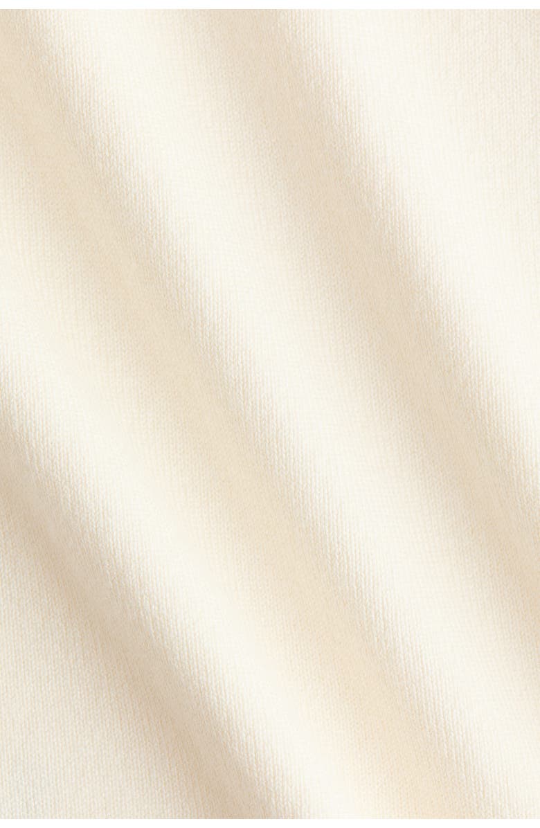 H&M Gathered Cap-sleeved Top, Alternate, color, Cream