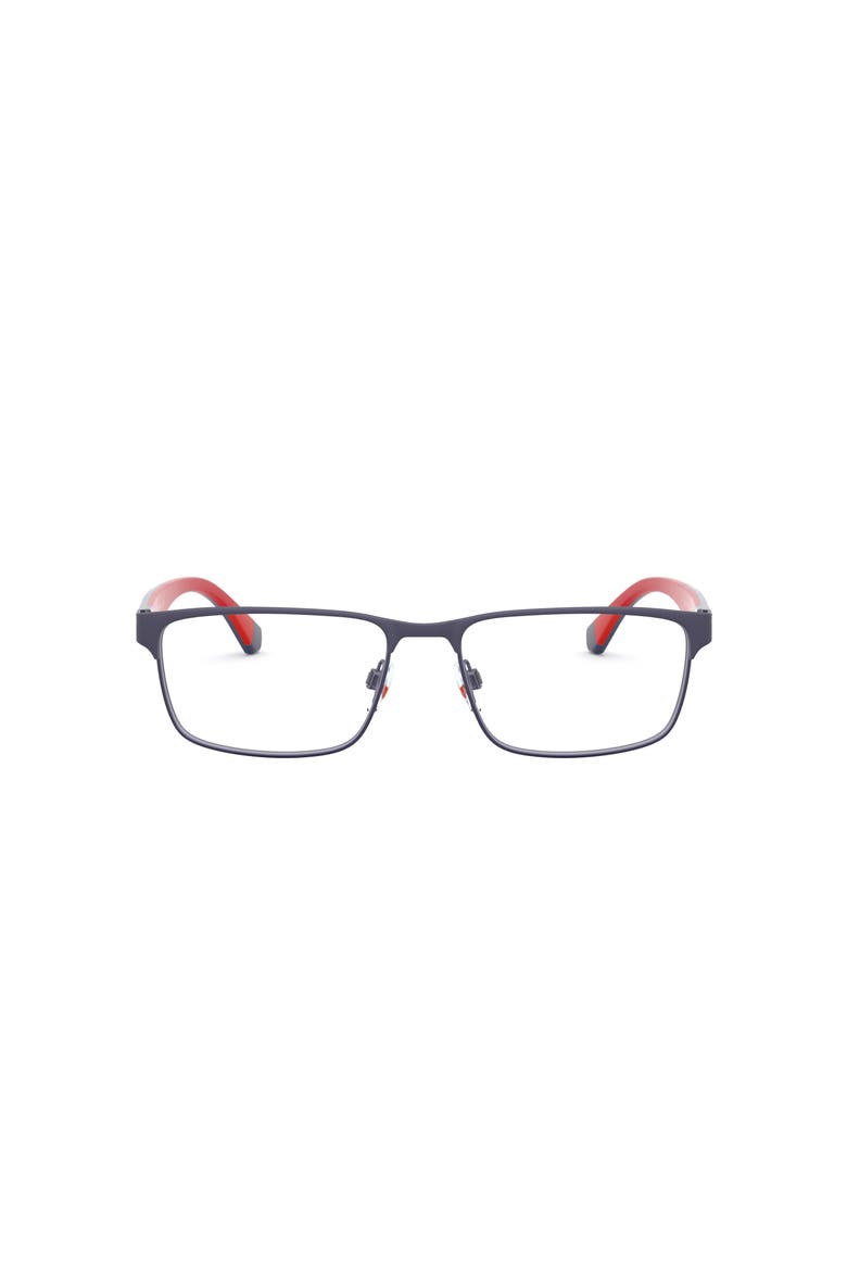58mm Rectangle optical glasses, Alternate, color, Blue/ Red