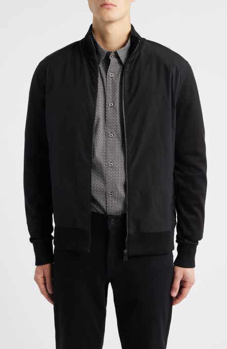 BOSS Shepherd Mixed Media Full Zip Sweatshirt