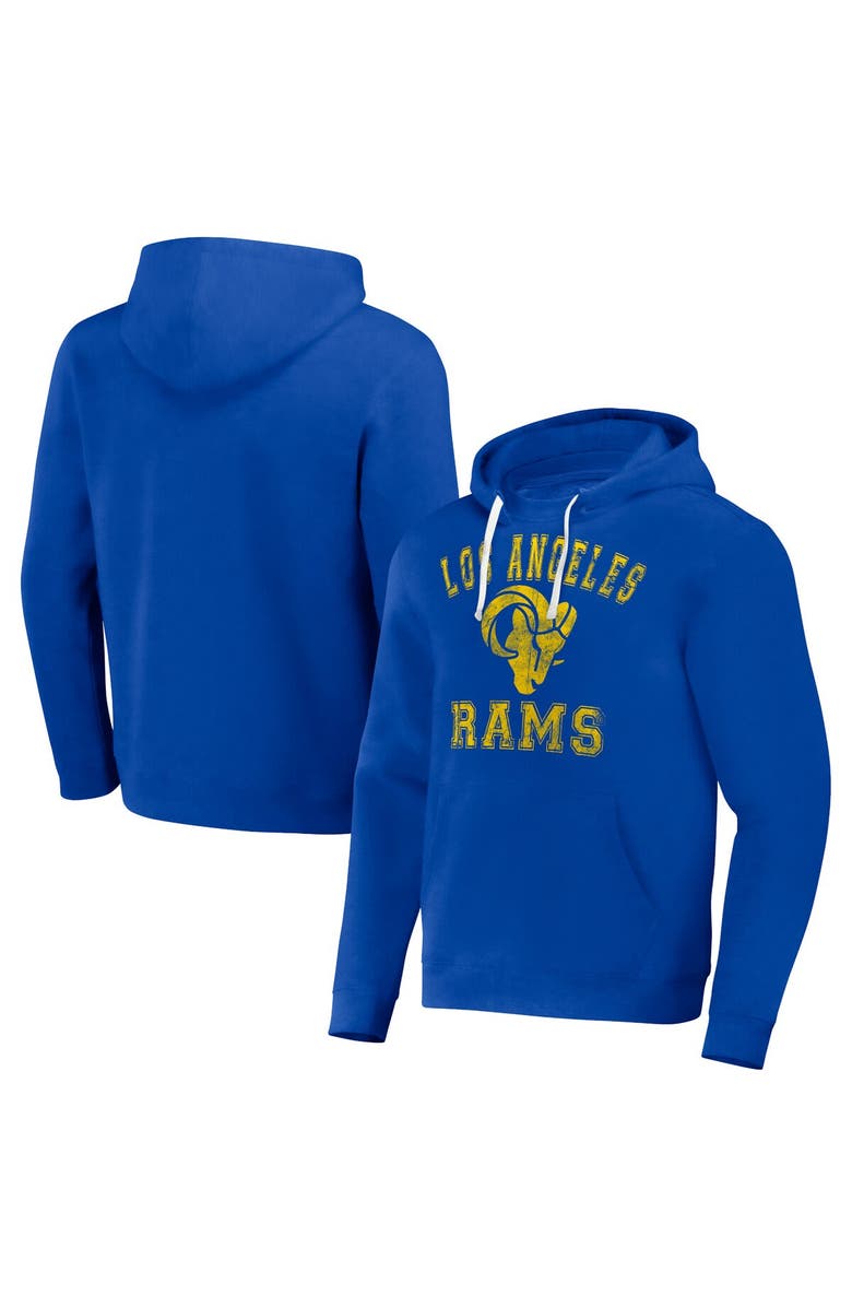 NFL X DARIUS RUCKER Men's NFL x Darius Rucker Collection by Fanatics Royal Los Angeles Rams Coaches Pullover Hoodie, Main, color, Royal