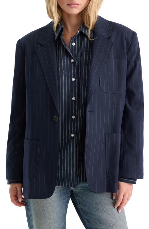 The Oversized Pinstripe Blazer