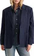 Good American The Oversized Pinstripe Blazer