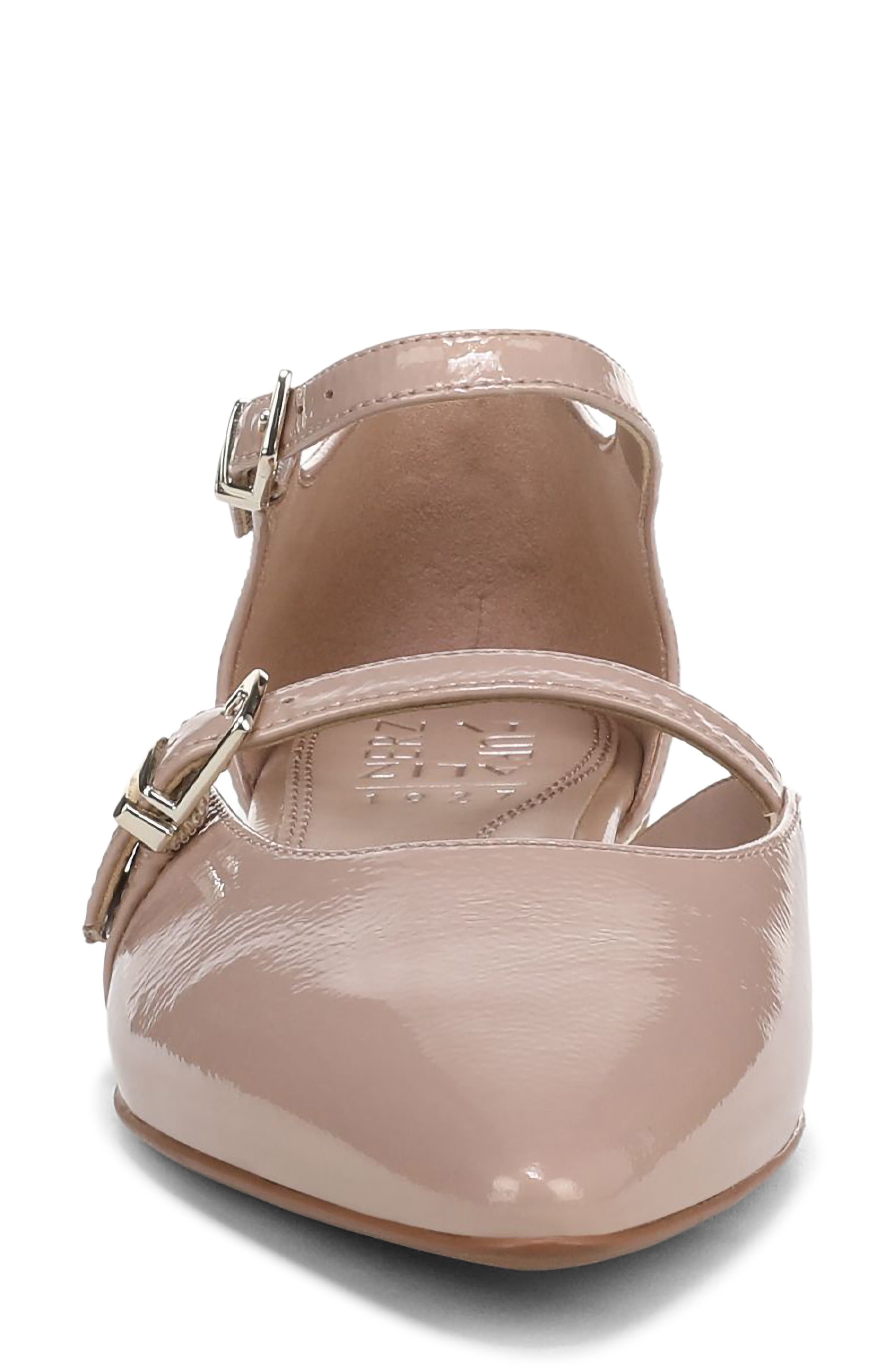 Naturalizer Harmony Ankle Strap Pointed Toe Flat, Alternate, color, Vintage Mauve Pink