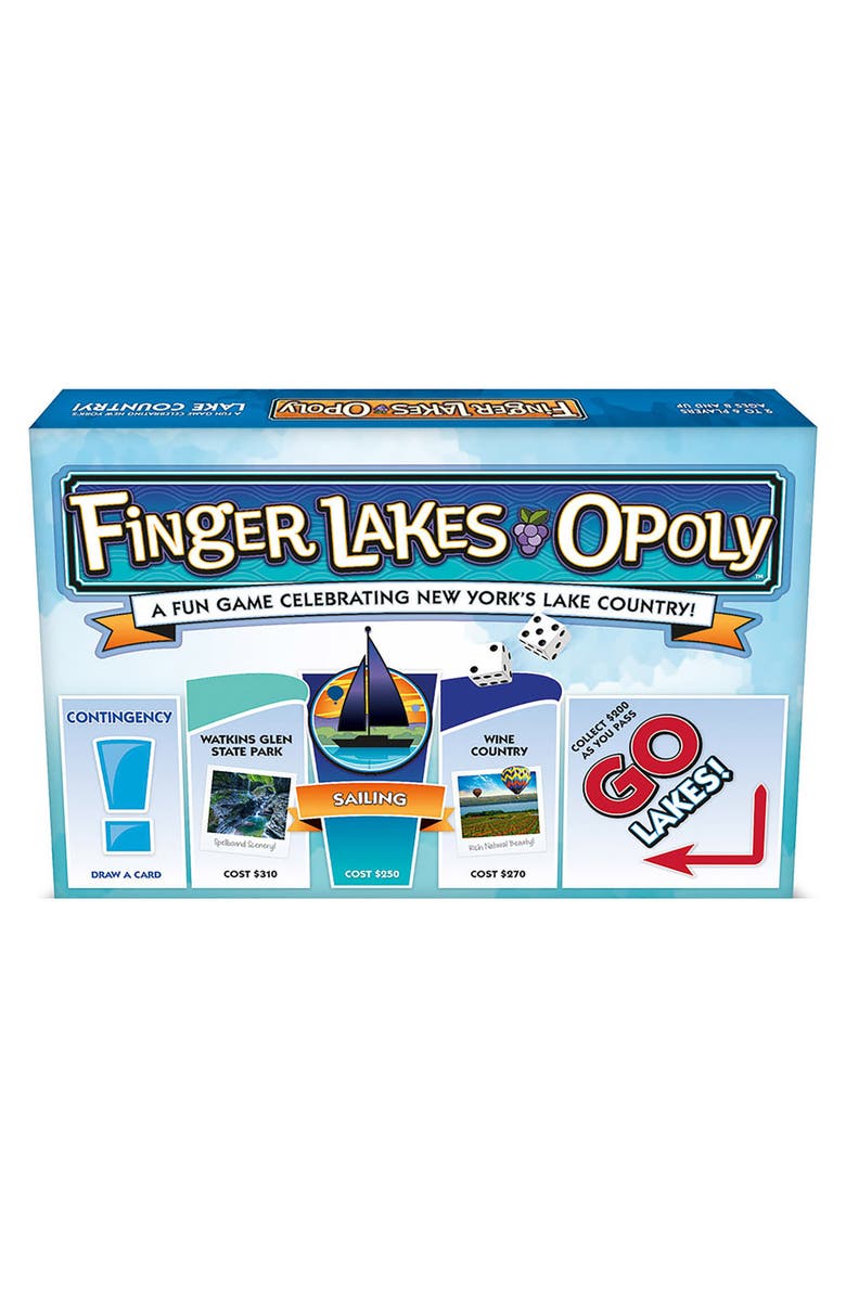 Late for the Sky Finger Lakesopoly Monopoly Board Game, Alternate, color, 