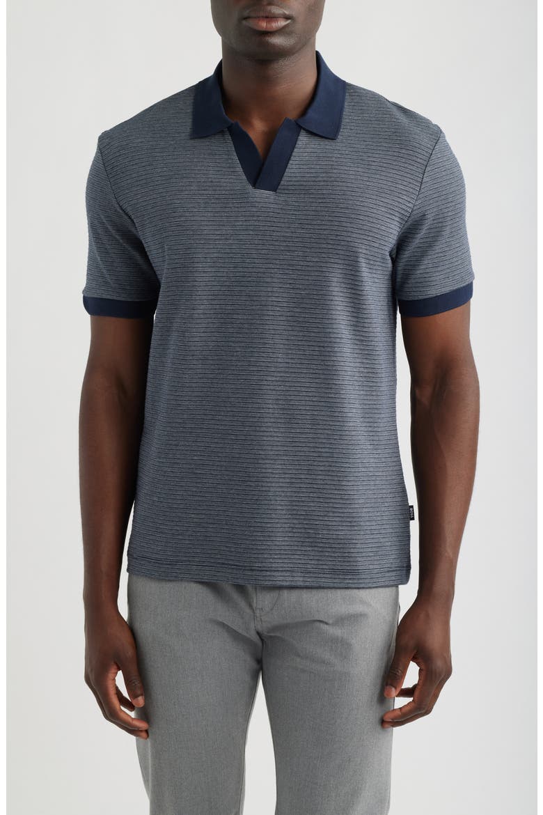 Pye Johnny Collar Polo, Main, color, DARK BLUE