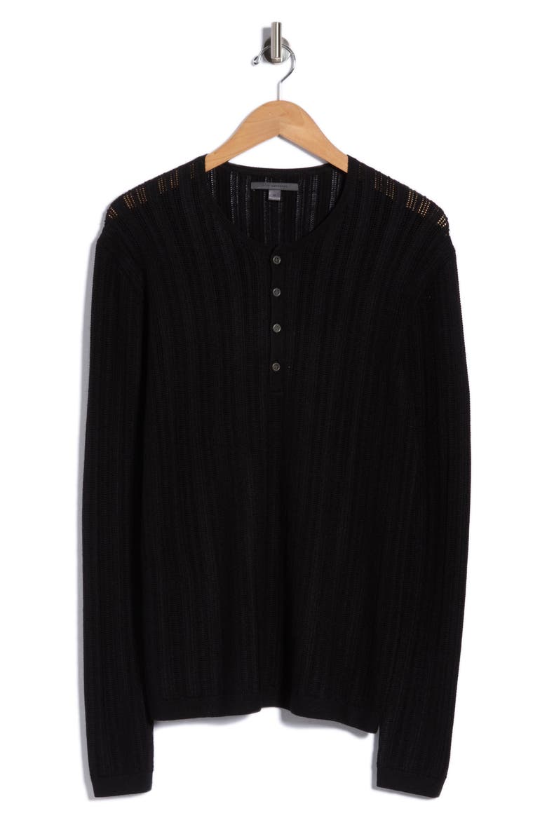 Salete Henley Sweater, Main, color, BLACK