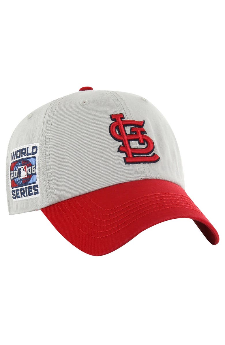'47 Men's '47 Gray/Red St. Louis Cardinals Sure Shot Classic Franchise Fitted Hat, Alternate, color, Gray