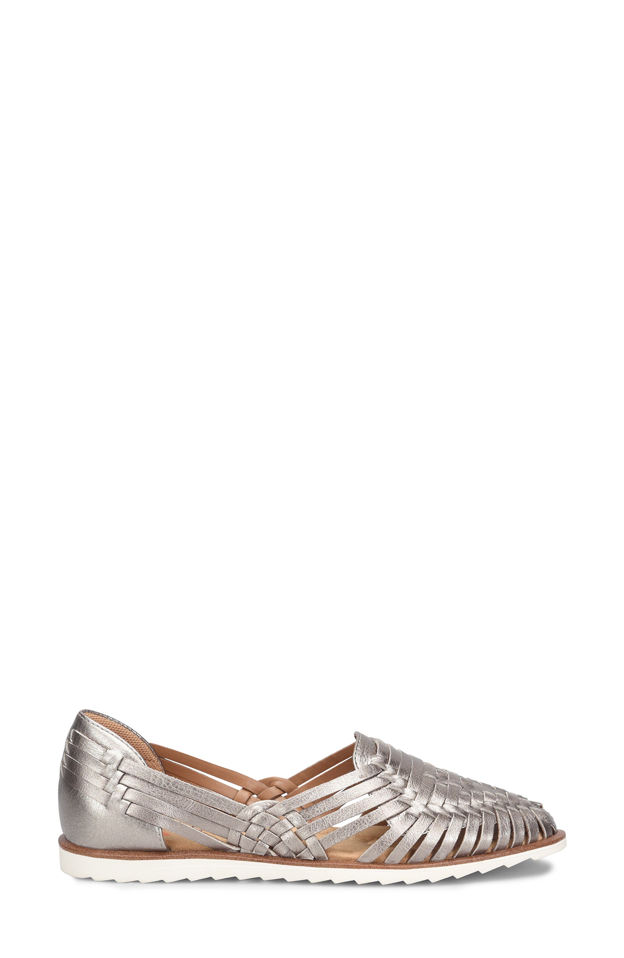 Comfortiva Ranier Huarache Flat, Alternate, color, Anthracite