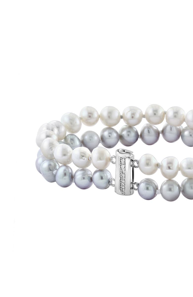 EFFY Sterling Silver 6.3–7.3mm Freshwater Pearl Bracelet, Alternate, color, Silver