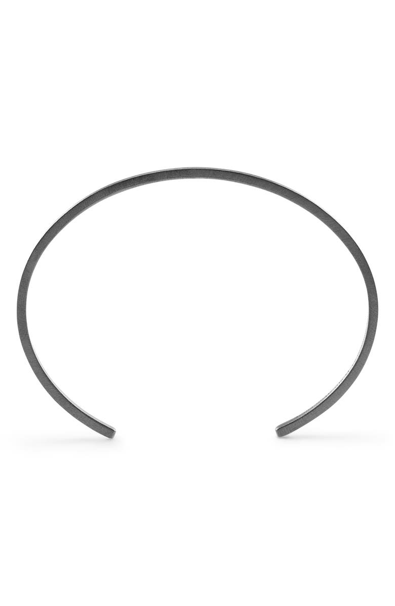 le gramme Men's 7G Brushed Sterling Silver Ribbon Cuff Bracelet, Alternate, color, 