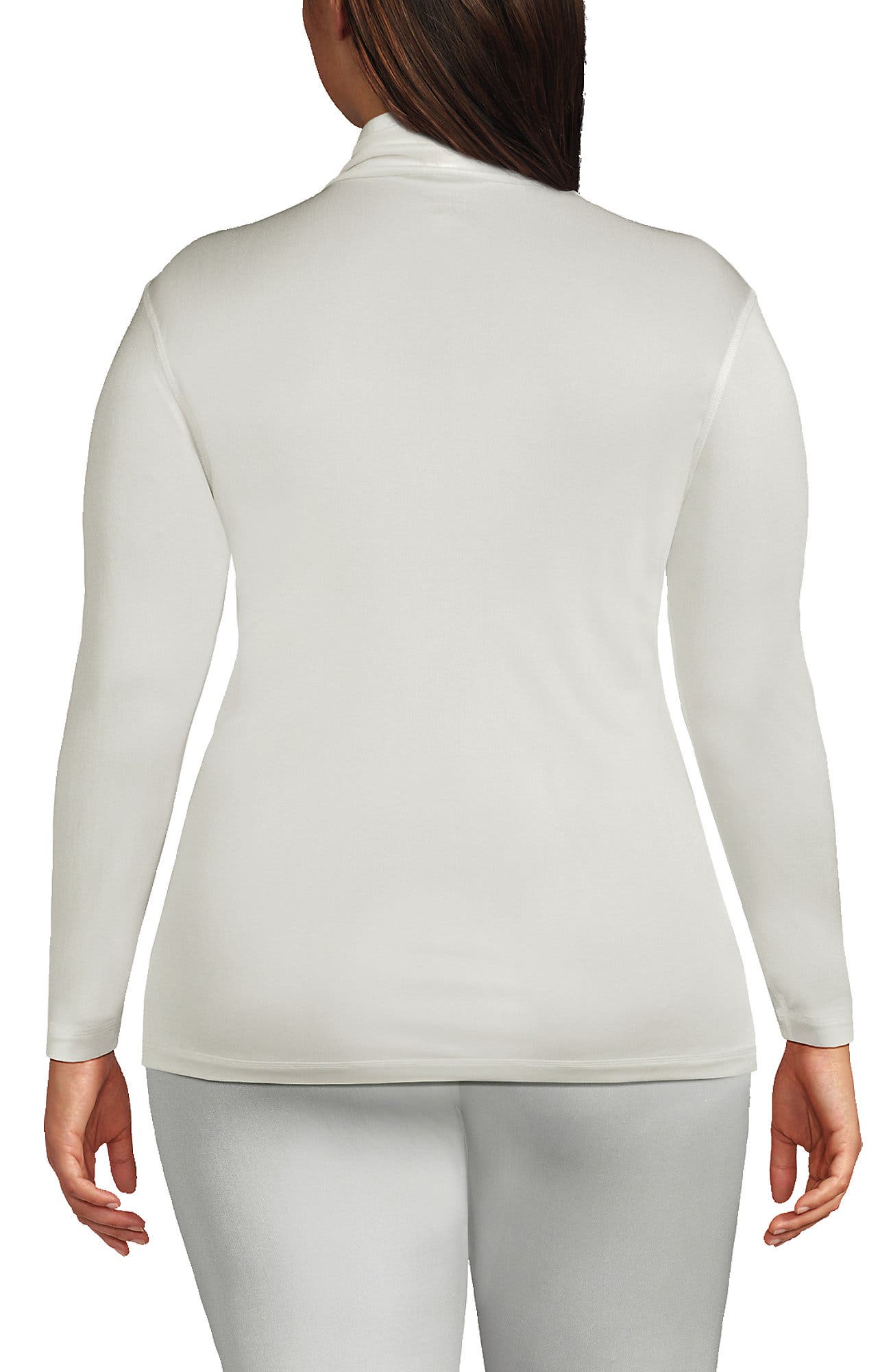 Silk Interlock Turtleneck Long Underwear Top - image 4