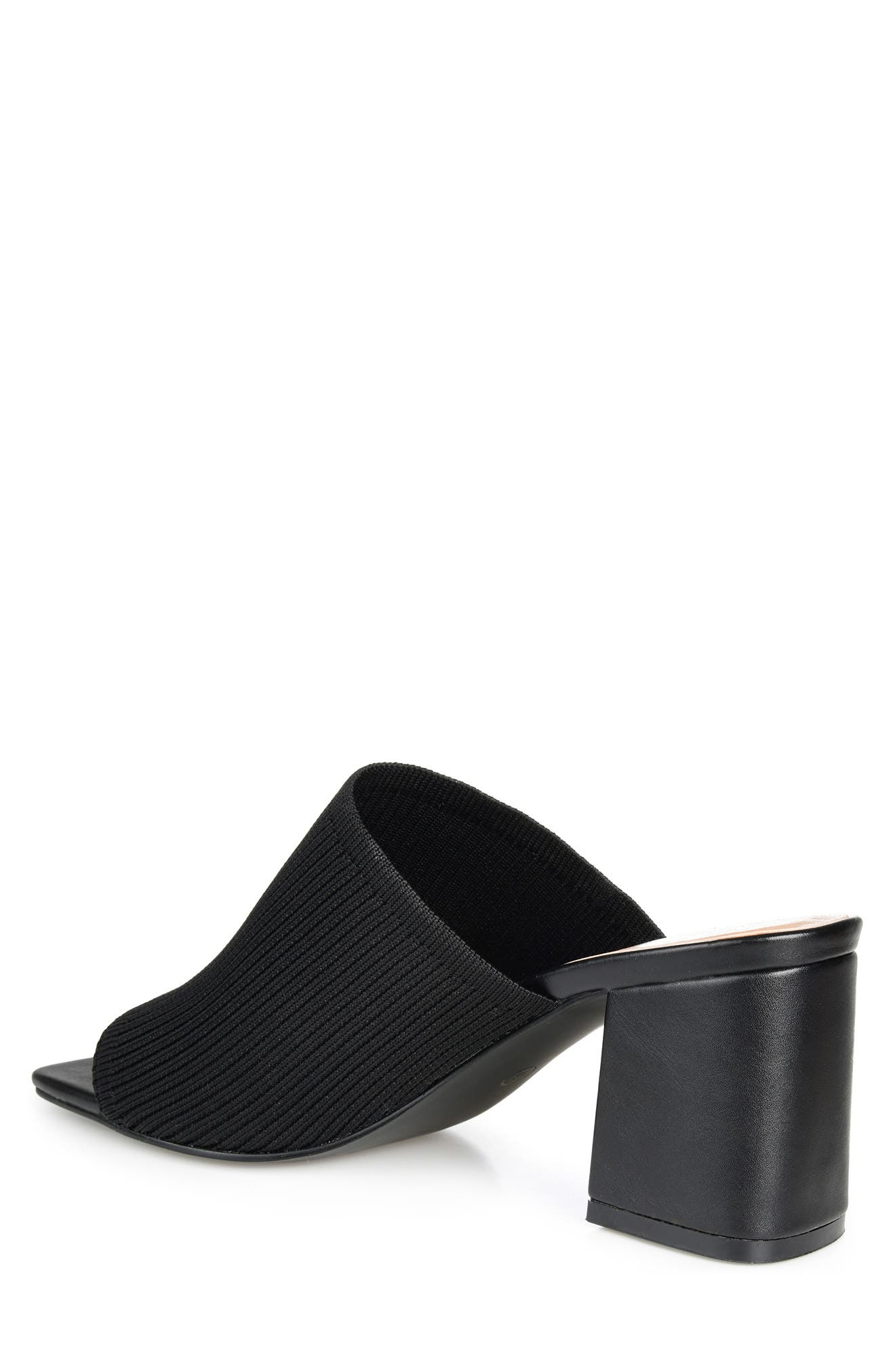Journee Collection Lorenna Block Heel Mule - Wide Width, Alternate, color, Black
