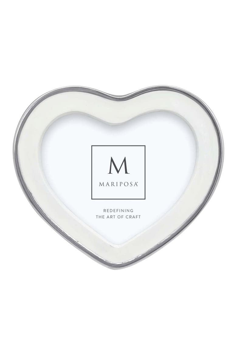 Signature Heart Picture Frame, Main, color, WHITE